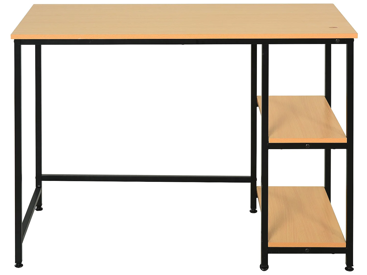 Mesa de ordenador color de madera de haya amarilla 106x50x76 cm HOMCOM