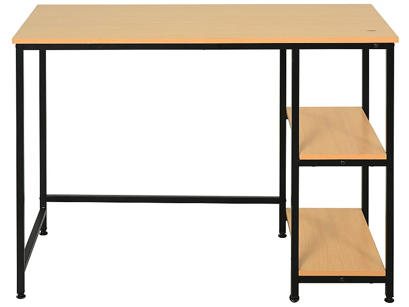 Mesa de ordenador color de madera de haya amarilla 106x50x76 cm HOMCOM