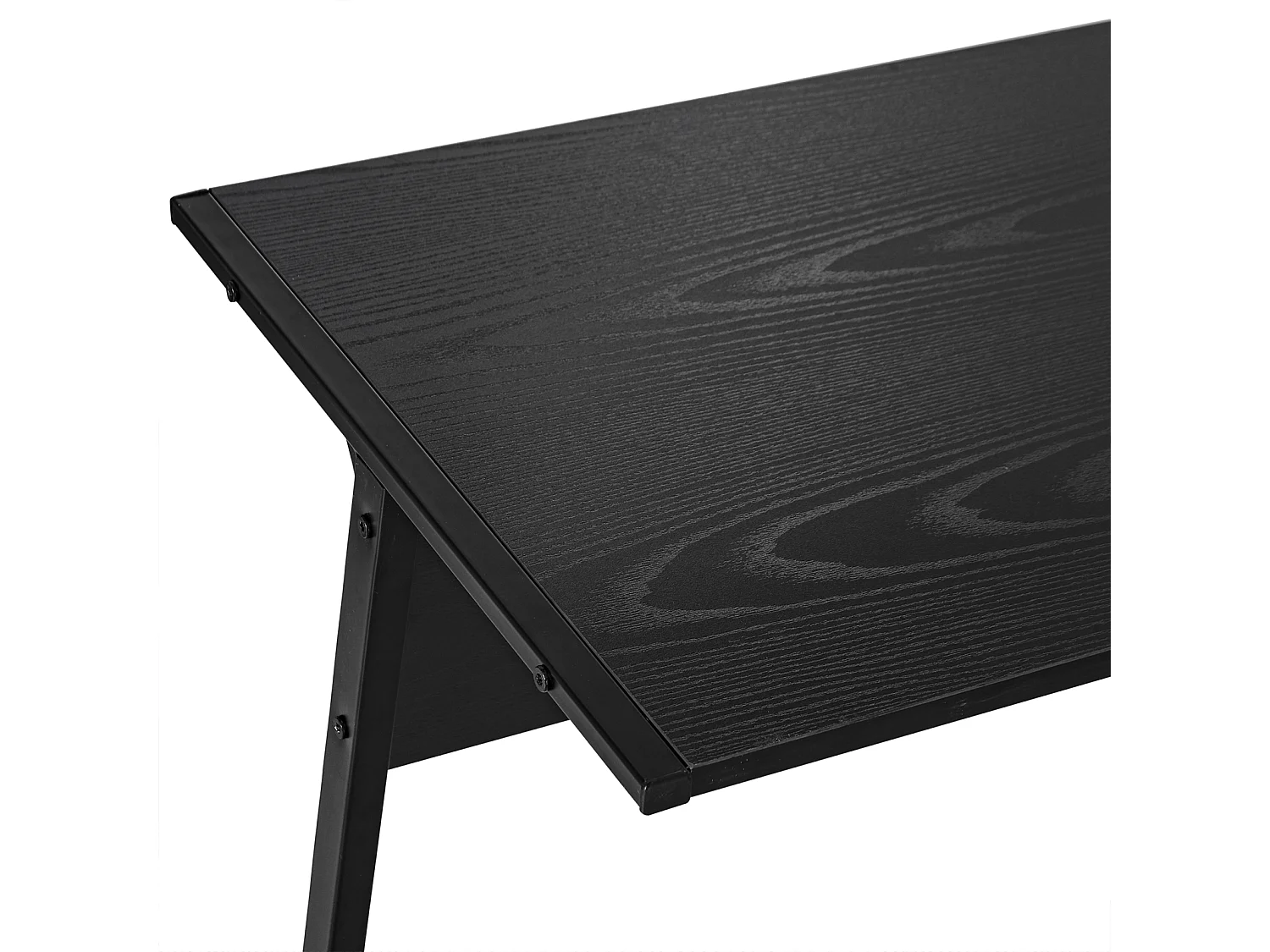 Mesa de ordenador black 112,5x152x74 cm HOMCOM