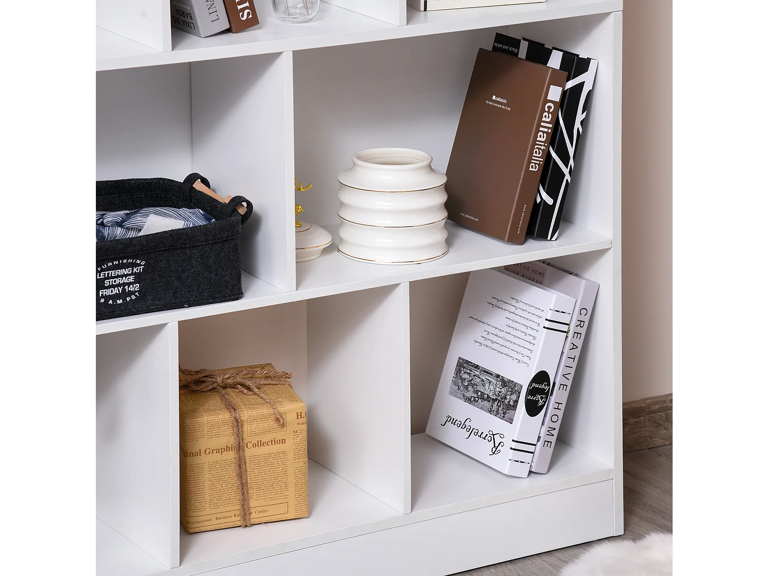 Estantería modular blanco 100x23.8x140 cm HOMCOM