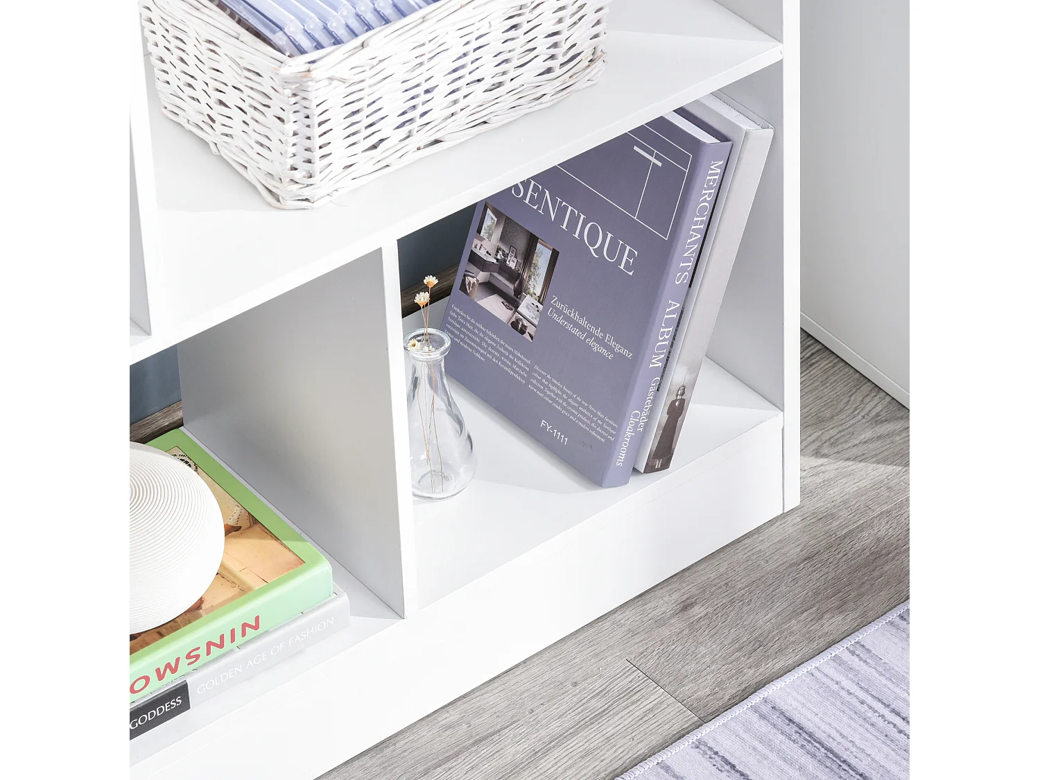 Estantería modular blanco 100x23.8x140 cm HOMCOM