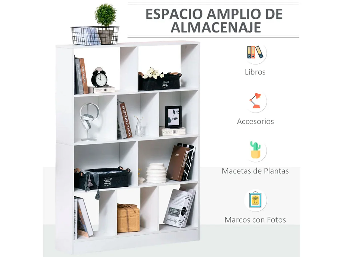 Estantería modular blanco 100x23.8x140 cm HOMCOM