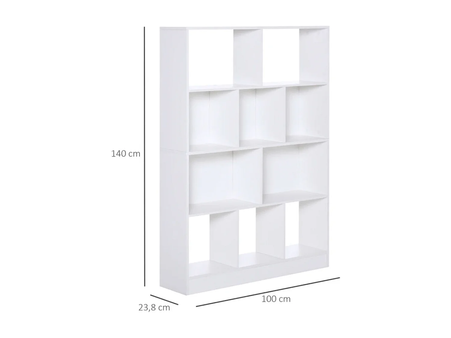 Estantería modular blanco 100x23.8x140 cm HOMCOM