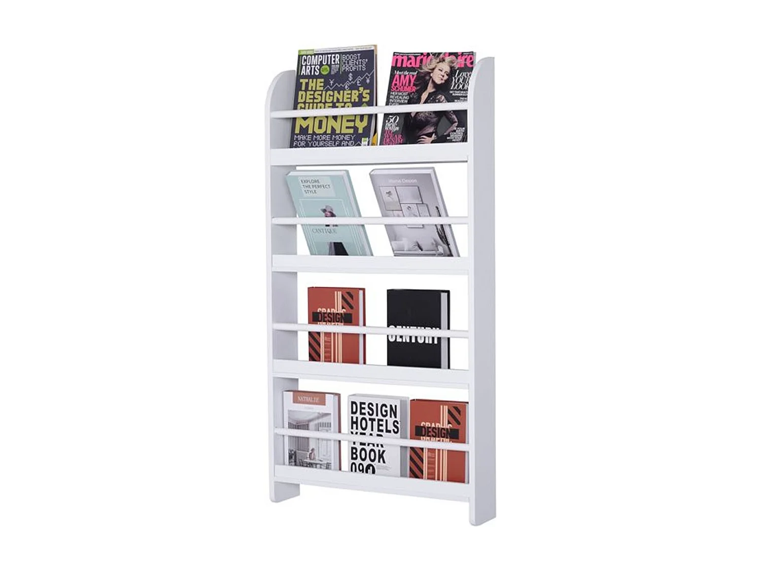 Librerías para pared blanco 59x12x113cm HOMCOM