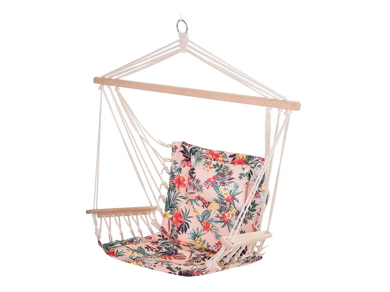 Silla colgante estampado floral 100x106 cm Outsunny