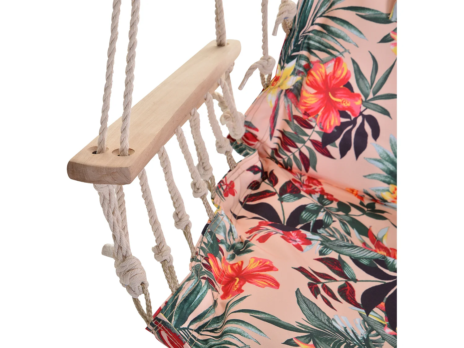 Silla colgante estampado floral 100x106 cm Outsunny