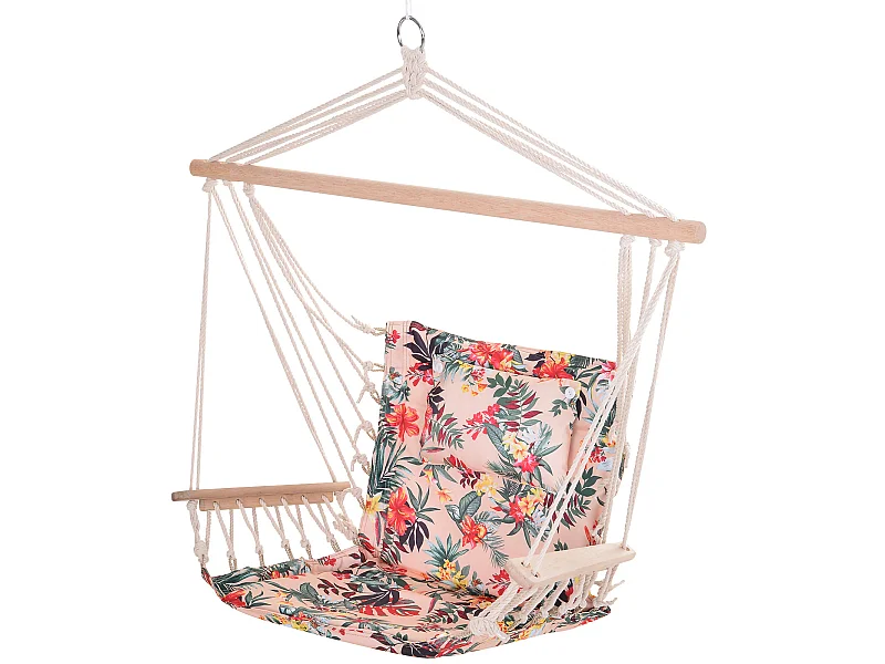Silla colgante estampado floral 100x106 cm Outsunny
