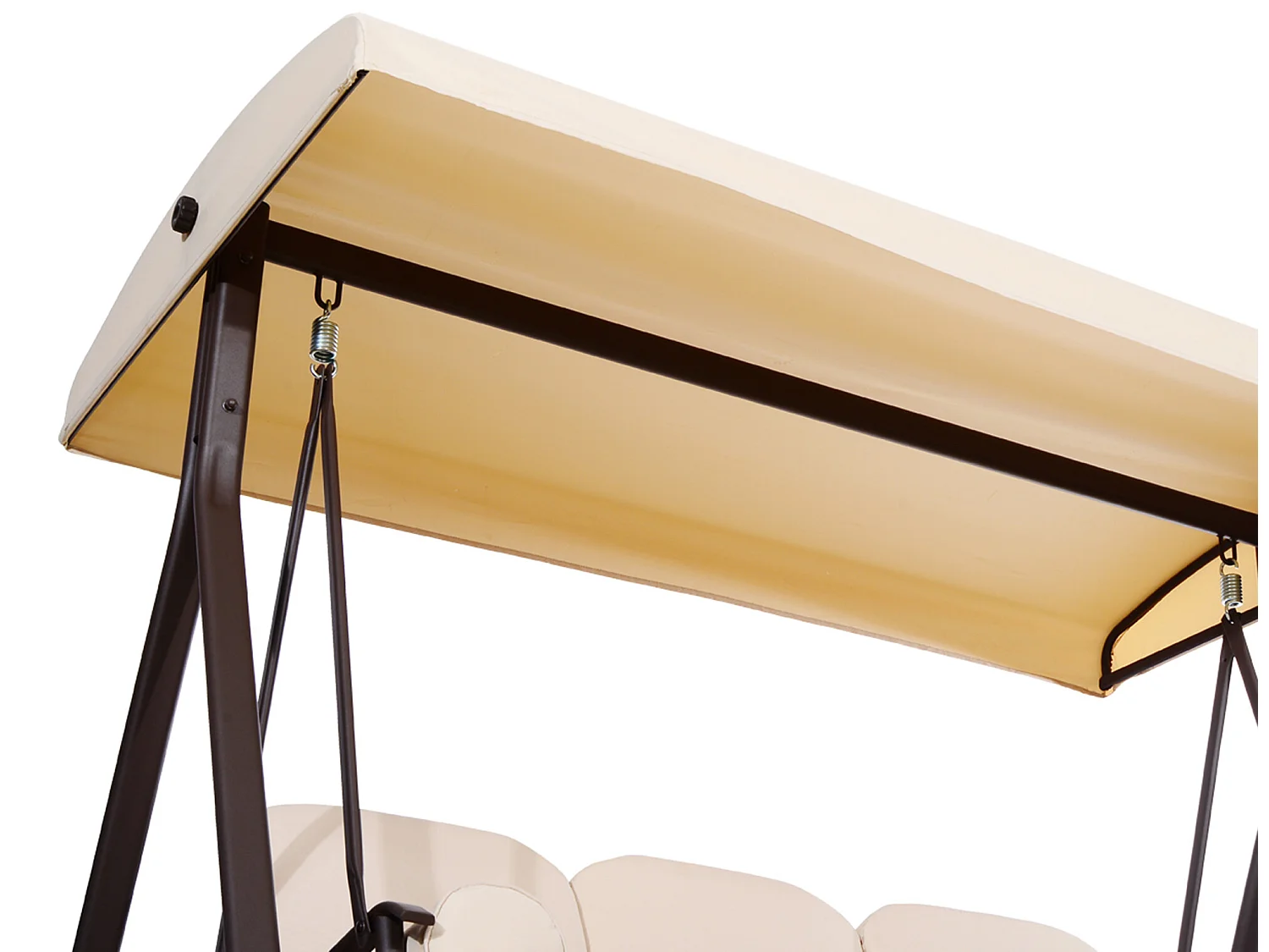 Columpio balancín jardín beige 207x120.5x174 cm Outsunny