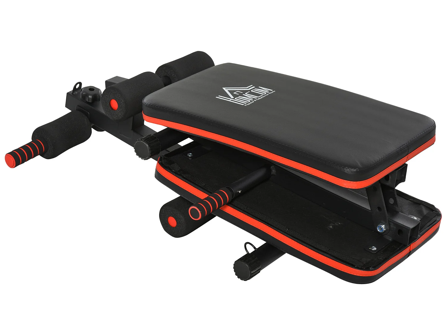 Banco de sentadillas negro 51x137x66 cm HOMCOM