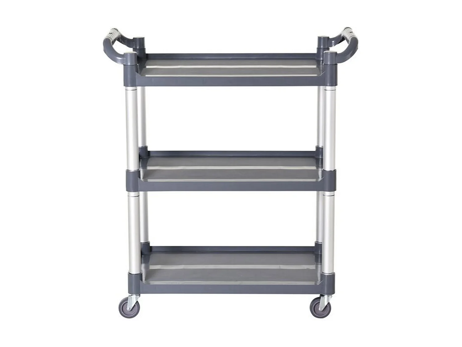 Carro de almacenamiento plateado y gris 88x44x93 cm HOMCOM