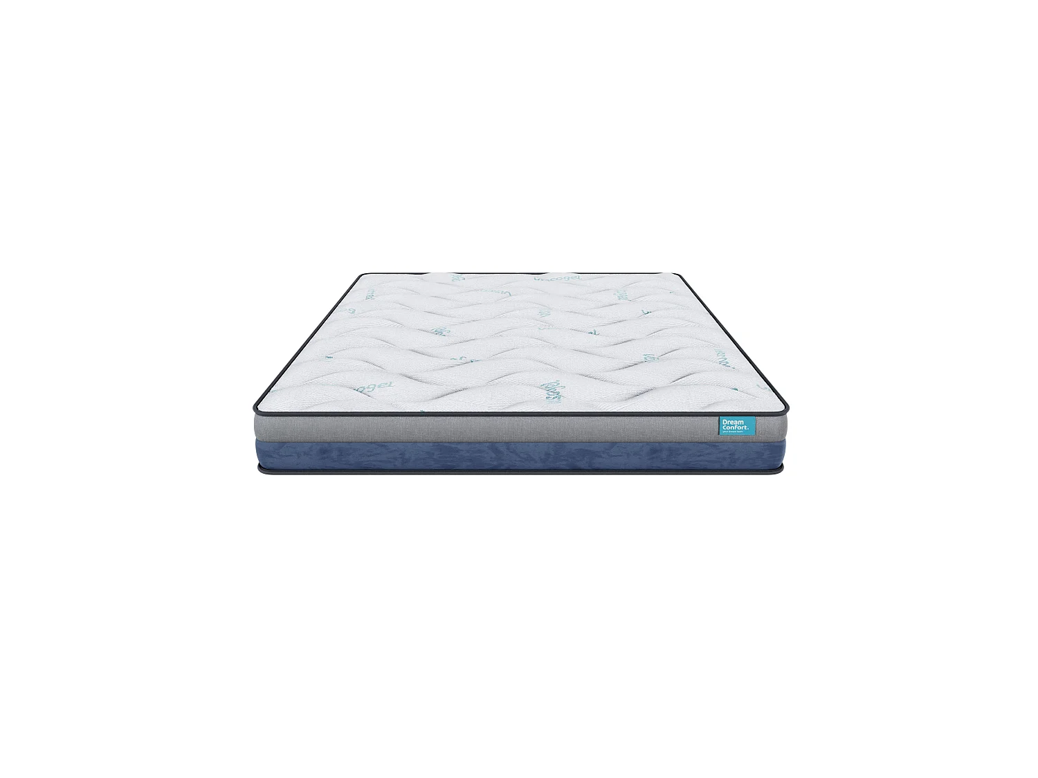 Matelas en mousse à mémoire de forme Gel Smart Resilence 150x200 16 cm Double Face Indépendance des Lits Fermeté Haute Dream Confort
