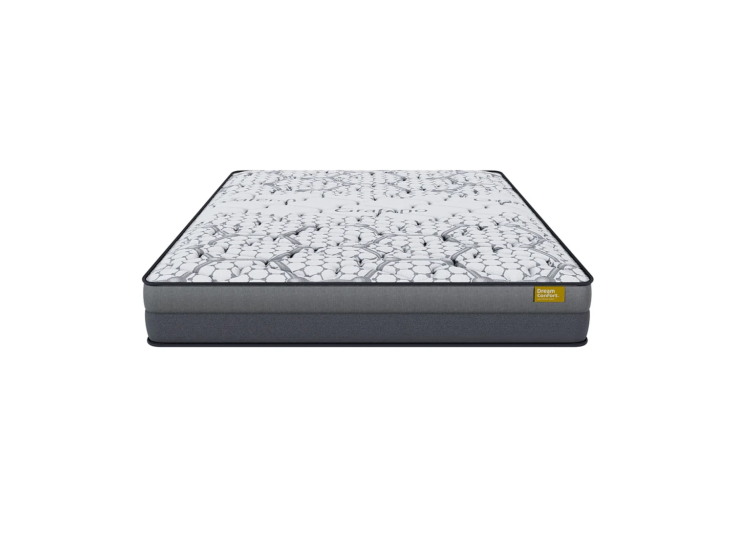 Materasso HR In Memory Foam Grafeno Cloud Elegance 150x200 22 cm Doppia Faccia Indipendenza dei Letti Rigidità Alta Dream Confort