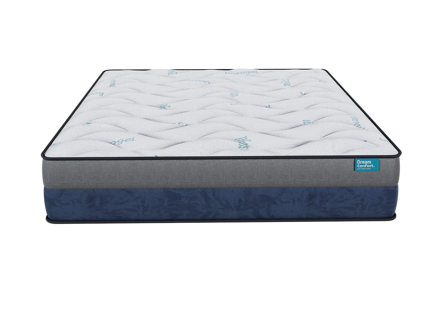 Matratze HR Viskoelastische Viscogel Excellence Titanium Dream Confort  120X190 28 cm Doppelseitige Bettunabhängigkeit, hohe Festigkeit