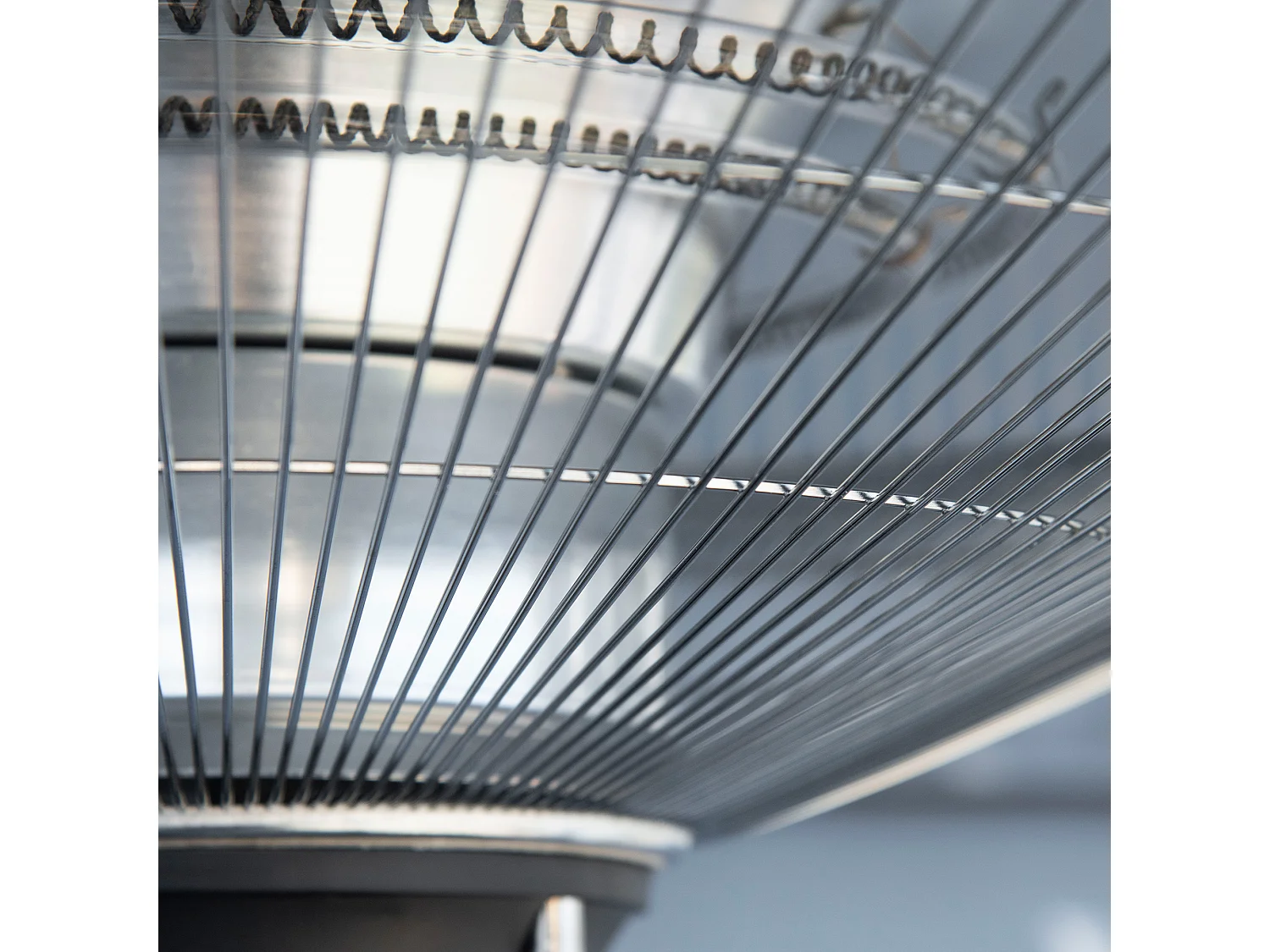 Calentador de patio plata 58.5x58.5x33 cm Outsunny