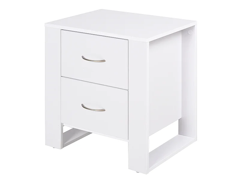 Mesita de noche blanco 48x39x54 cm HOMCOM