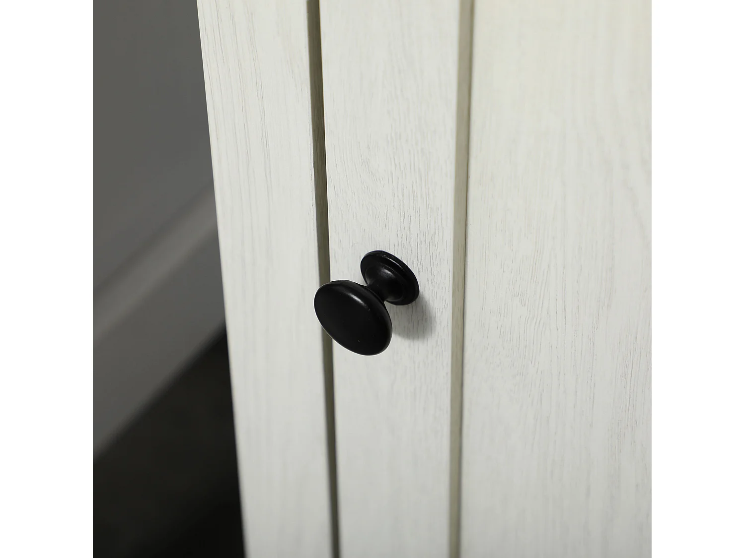 Armario de baño blanco, marrón 39.5x30x160 cm kleankin