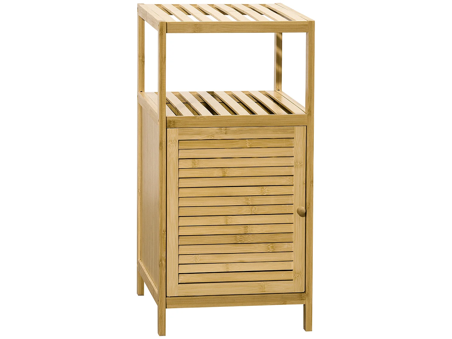 Estantería para baño madera natural 33x36.5x67 cm kleankin