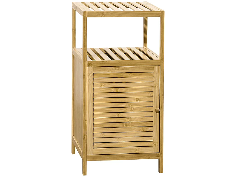 Estantería para baño madera natural 33x36.5x67 cm kleankin