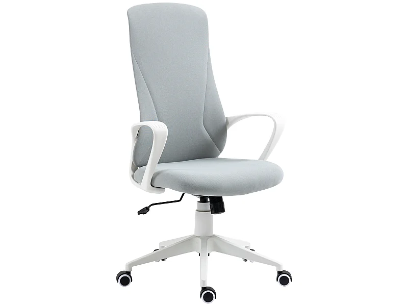 Silla de oficina gris claro 62x56x119.5 cm Vinsetto