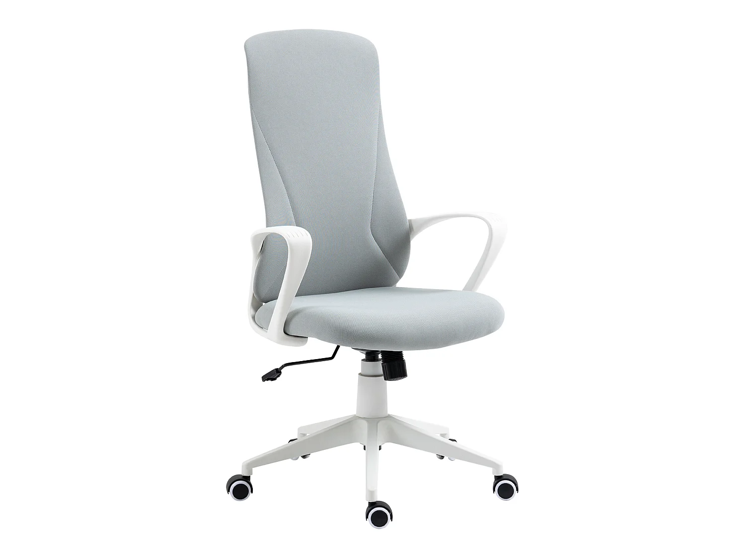 Silla de oficina gris claro 62x56x119.5 cm Vinsetto