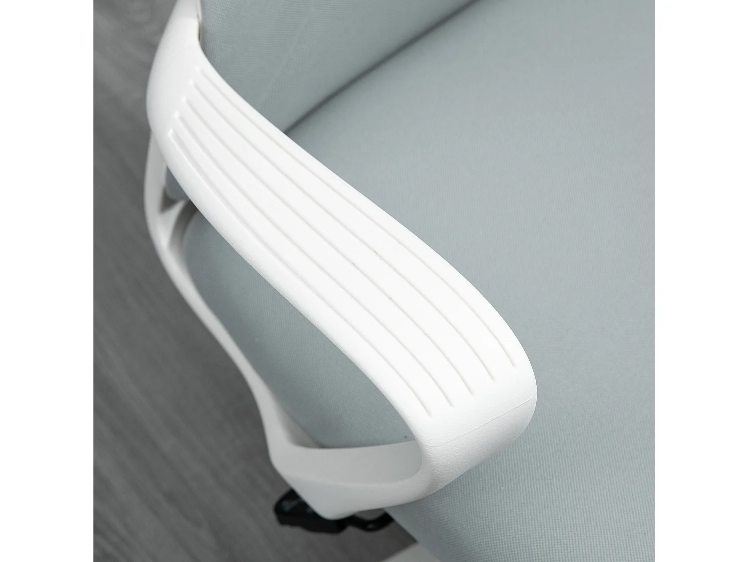 Silla de oficina gris claro 62x56x119.5 cm Vinsetto