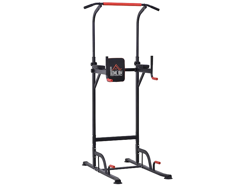 Torre de ejercicios negro 123x98x239 cm HOMCOM