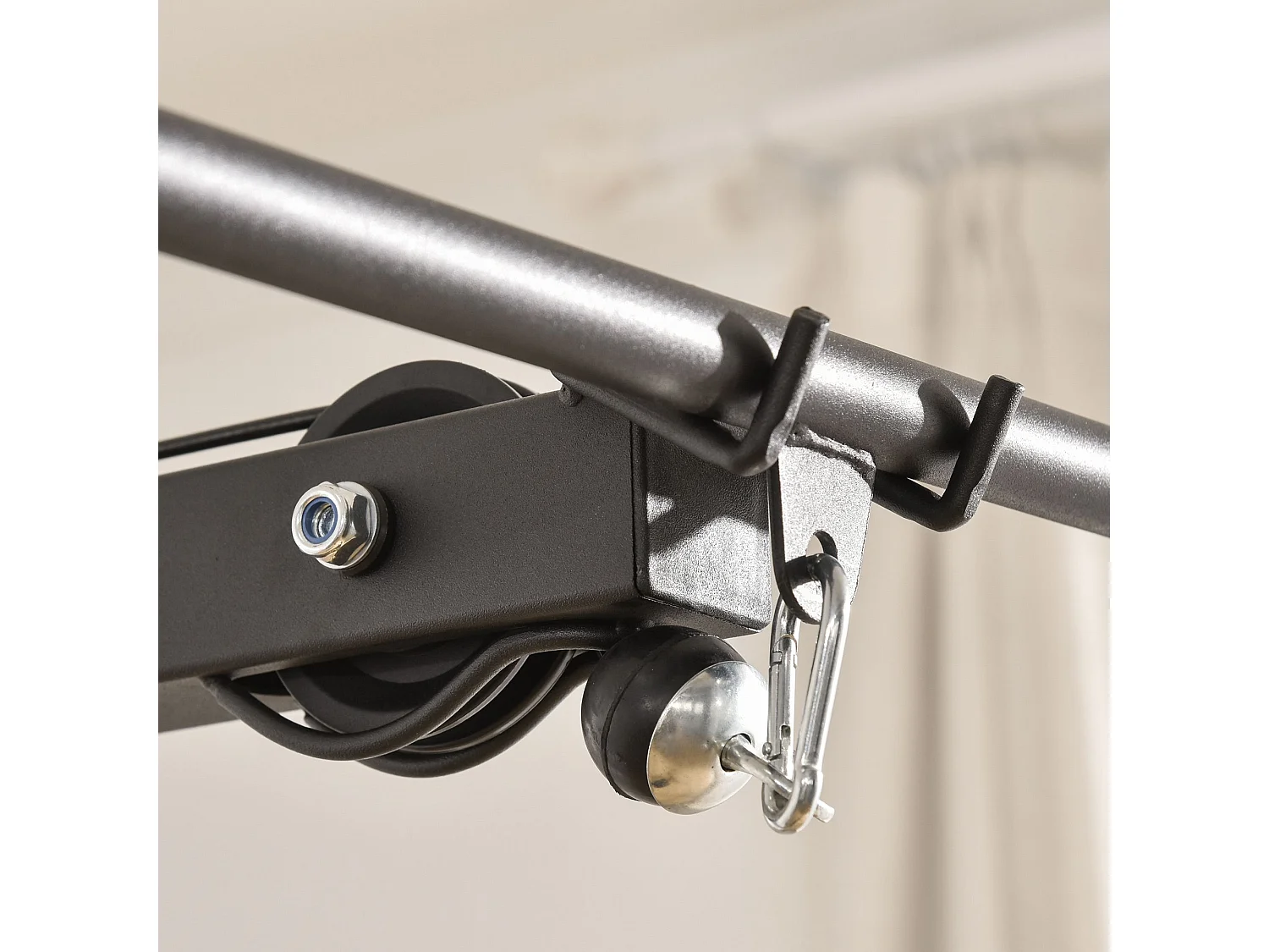 Máquina de musculación negro 107x120x190 cm HOMCOM