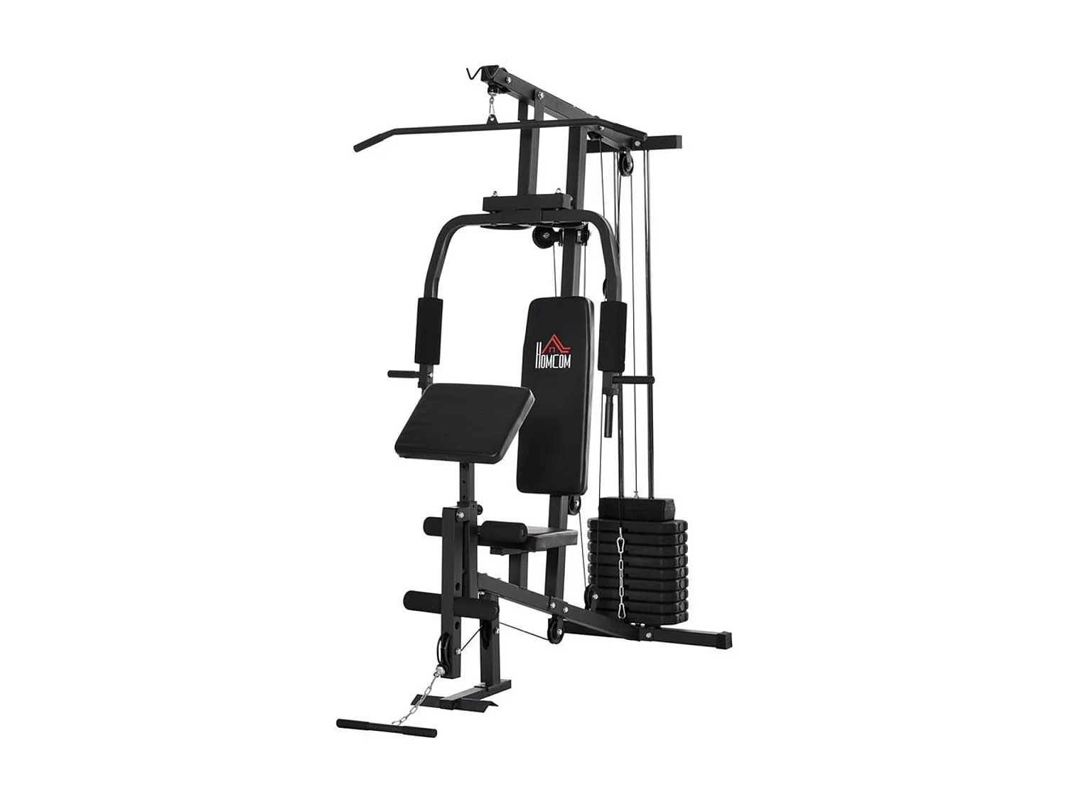 Multiestación negro 148x108x207 cm HOMCOM