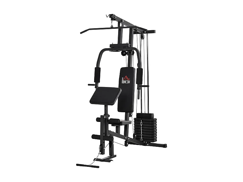 Multiestación negro 148x108x207 cm HOMCOM