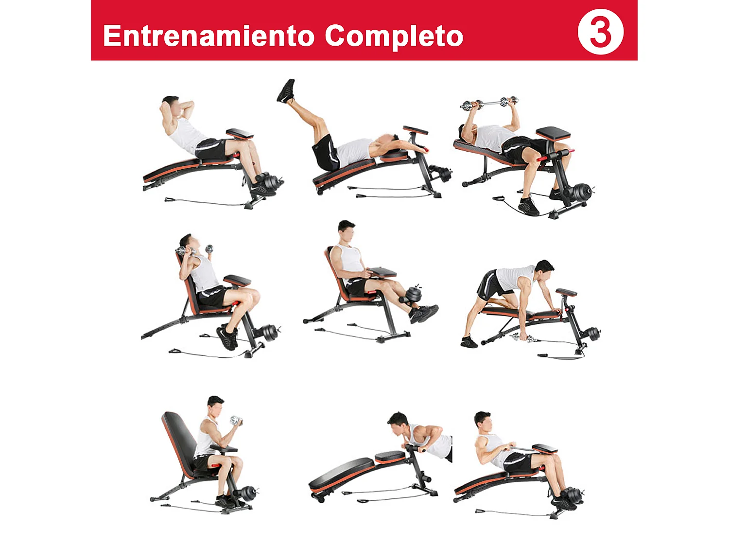 Banco de mancuerna negro 54x160x106 cm HOMCOM