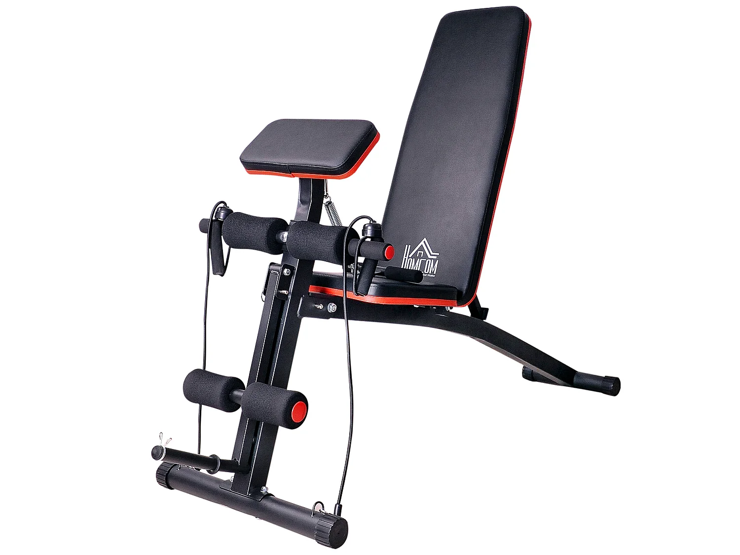 Banco de mancuerna negro 54x160x106 cm HOMCOM