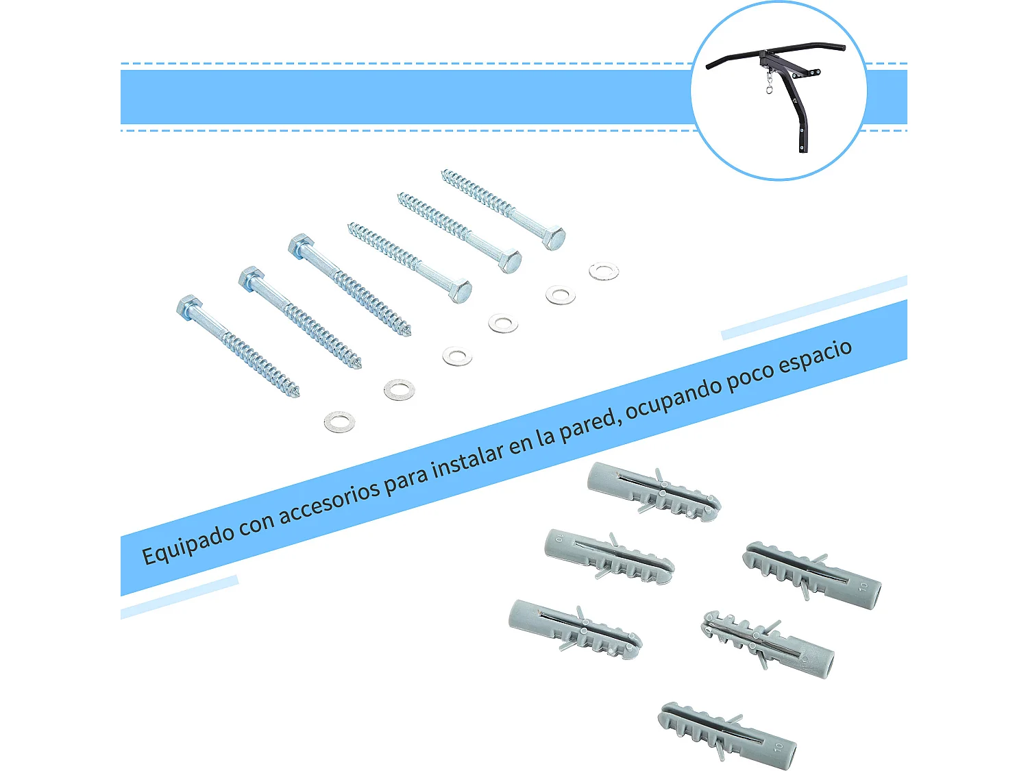 Barra de dominadas negro 93x47x51 cm HOMCOM