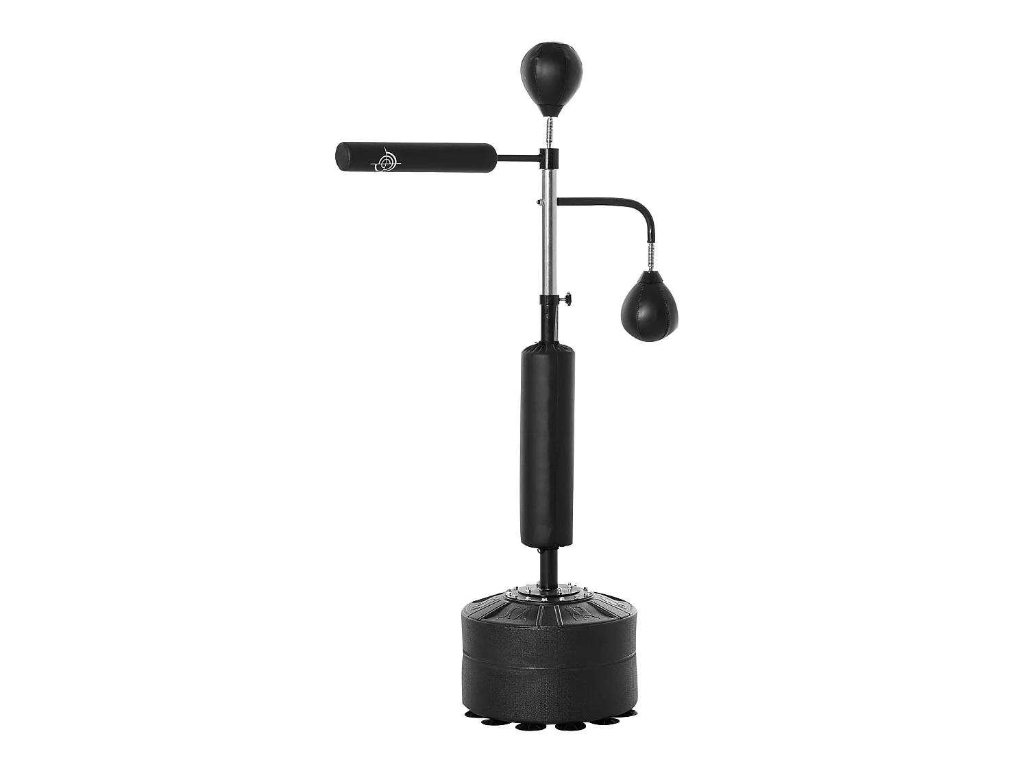 Saco de boxeo de pie negro 88x50x230 cm HOMCOM