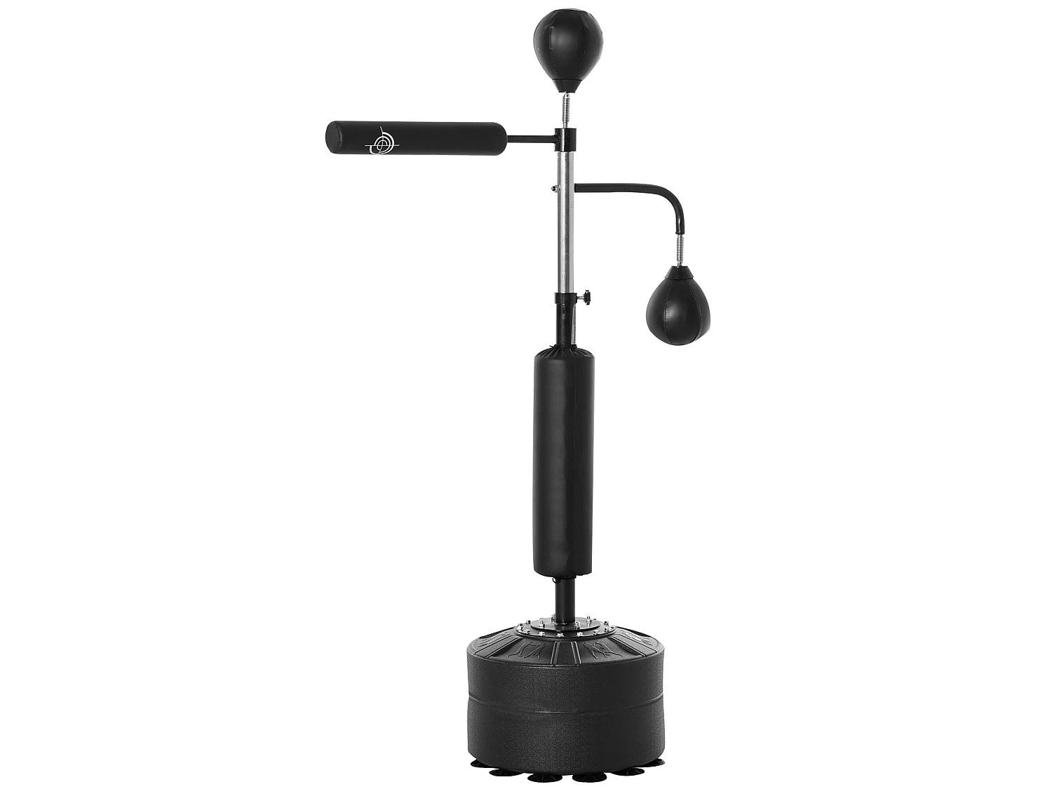 Saco de boxeo de pie negro 88x50x230 cm HOMCOM