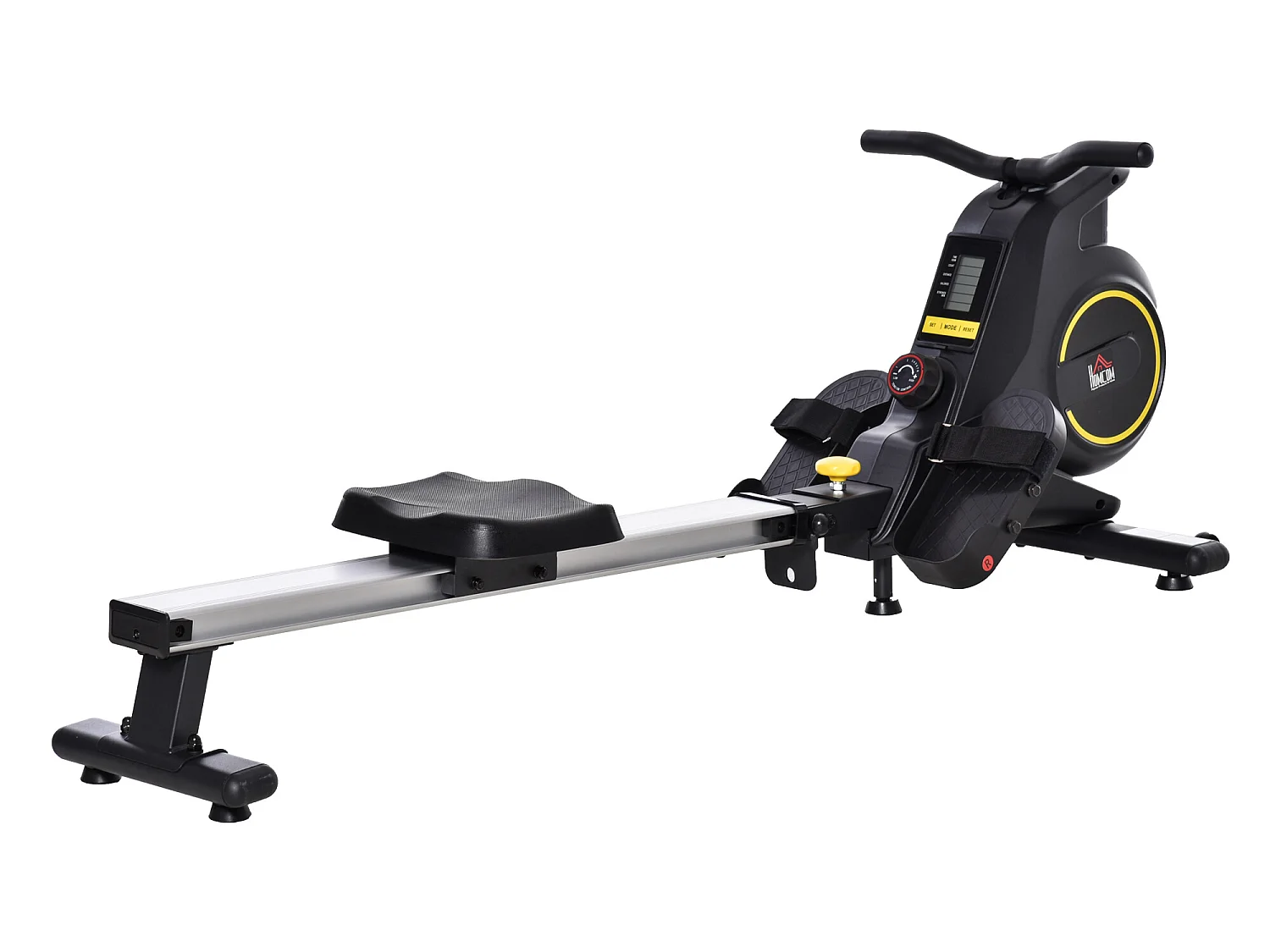 Máquina de remo negro 185x58x57 cm HOMCOM