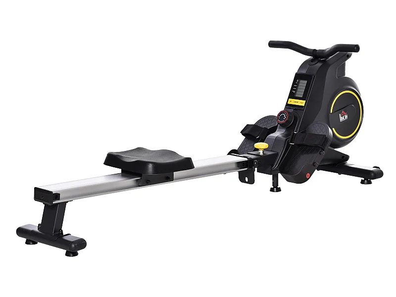 Máquina de remo negro 185x58x57 cm HOMCOM