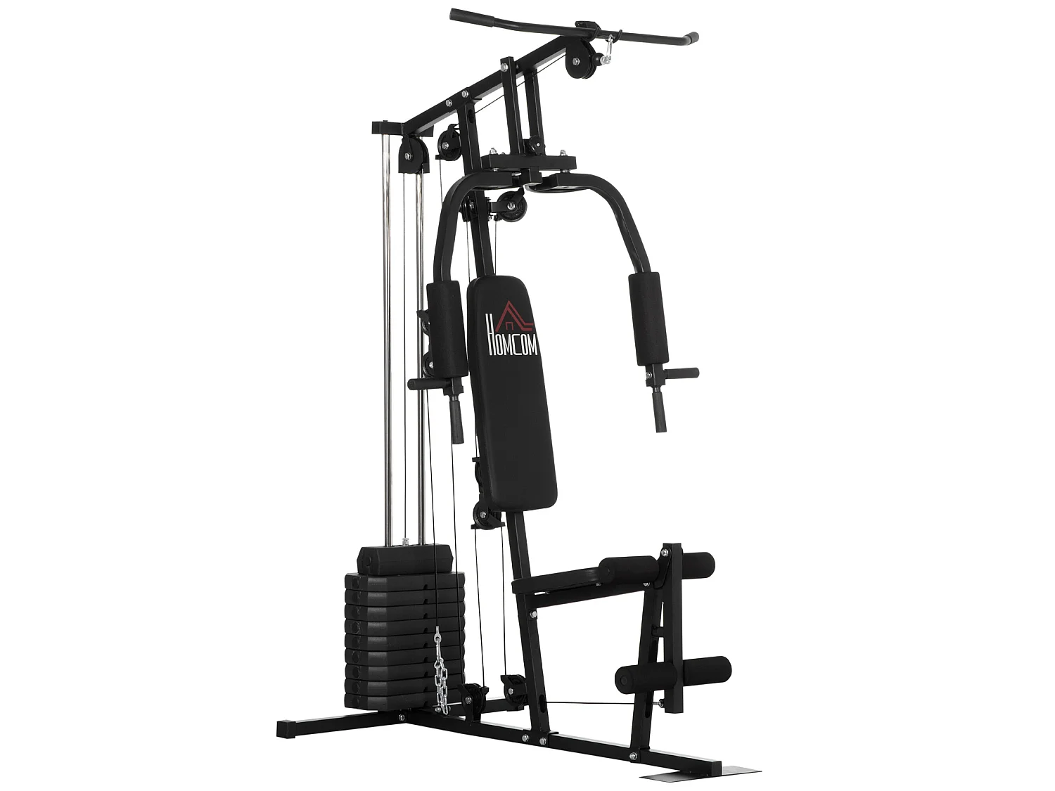 Multiestación negro 135x103x200 cm HOMCOM