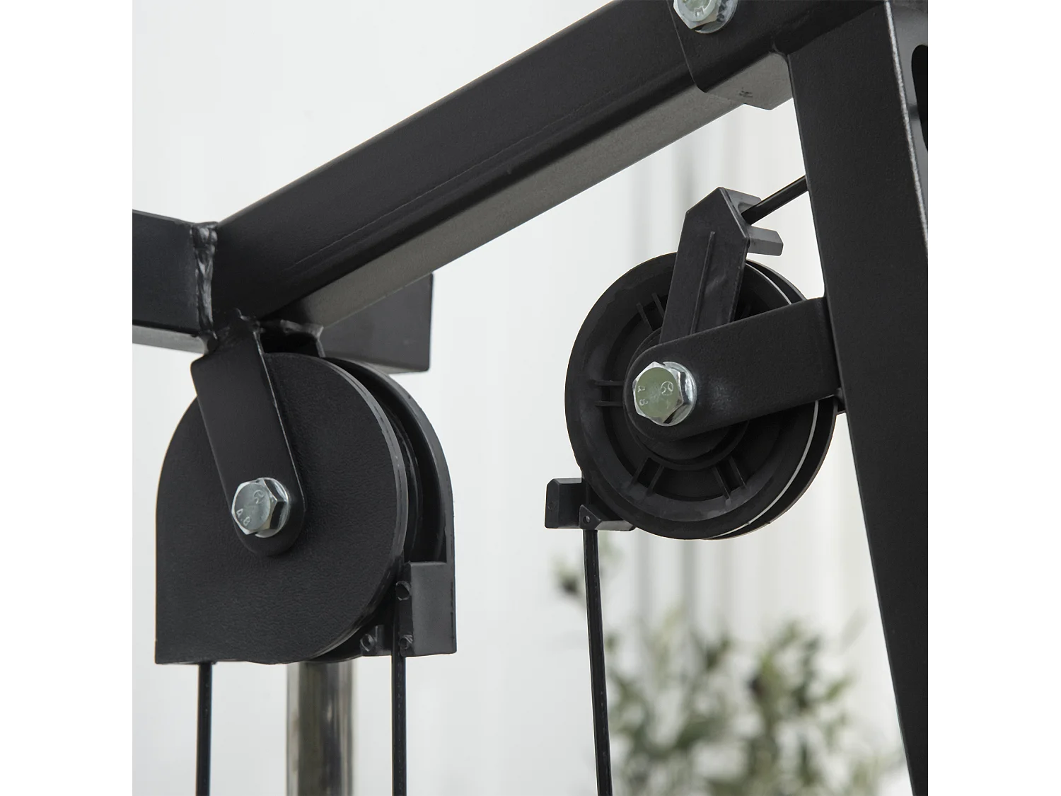 Multiestación negro 135x103x200 cm HOMCOM