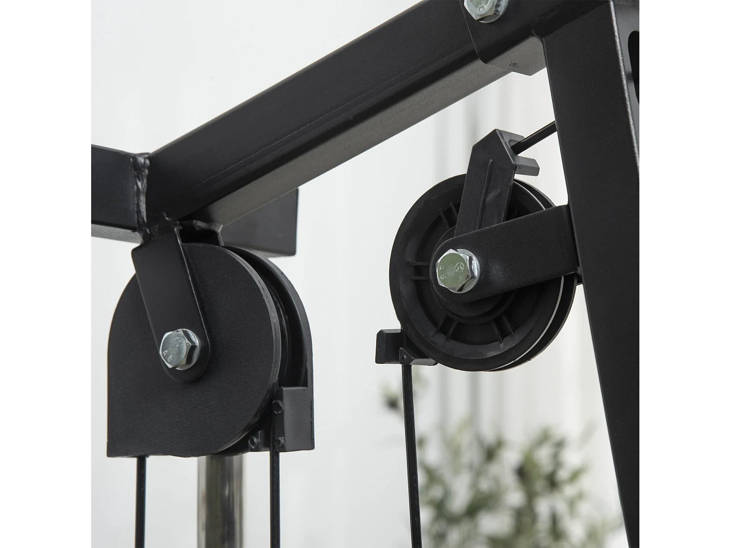 Multiestación negro 135x103x200 cm HOMCOM