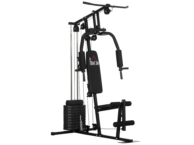 Multiestación negro 135x103x200 cm HOMCOM