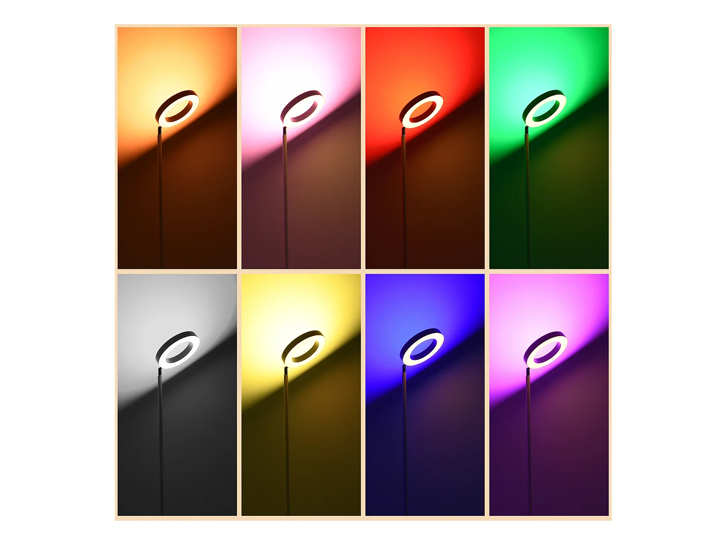 Lámpara de pie blanco 25x25x168 cm HOMCOM