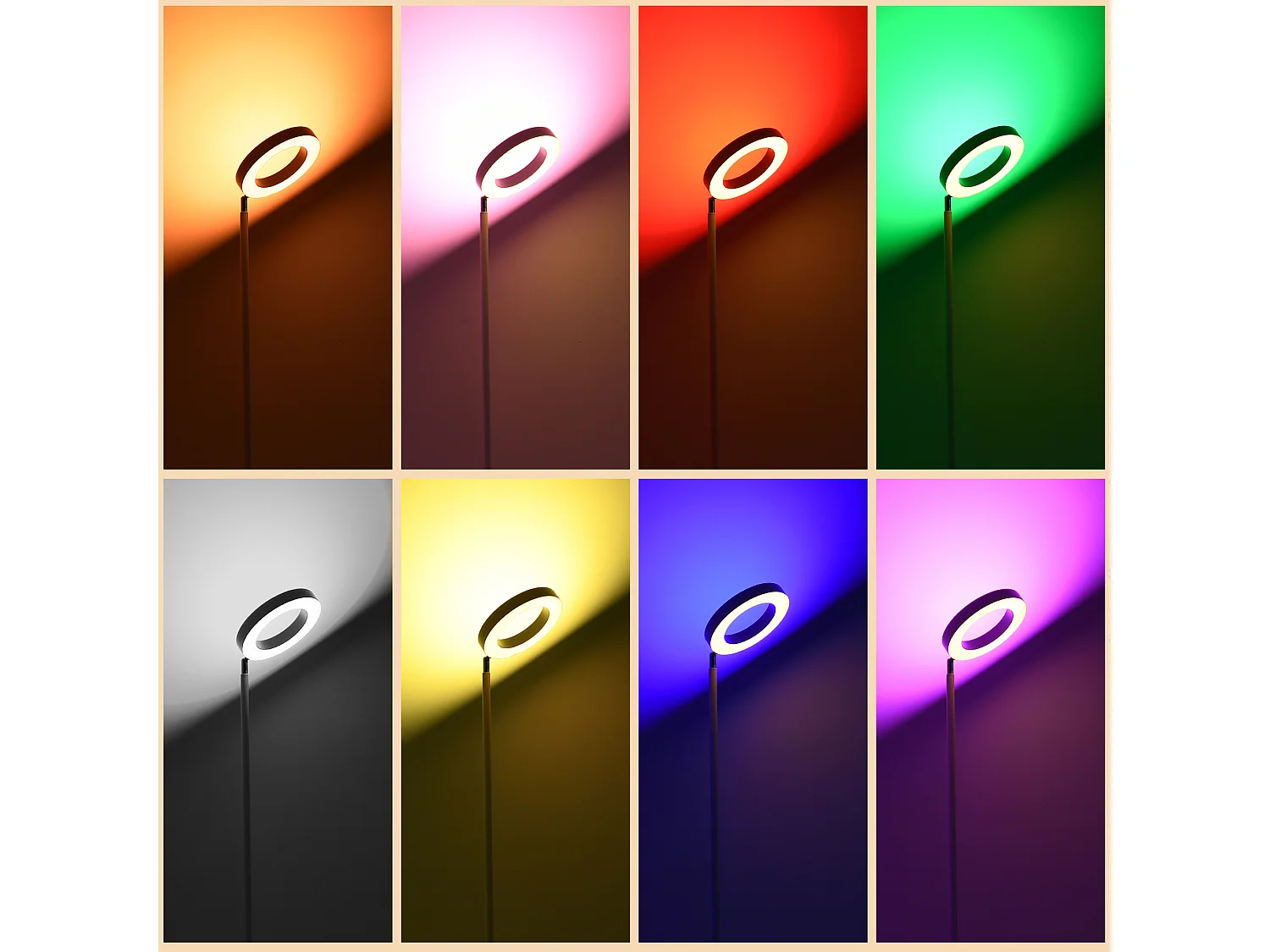 Lámpara de pie blanco 25x25x168 cm HOMCOM