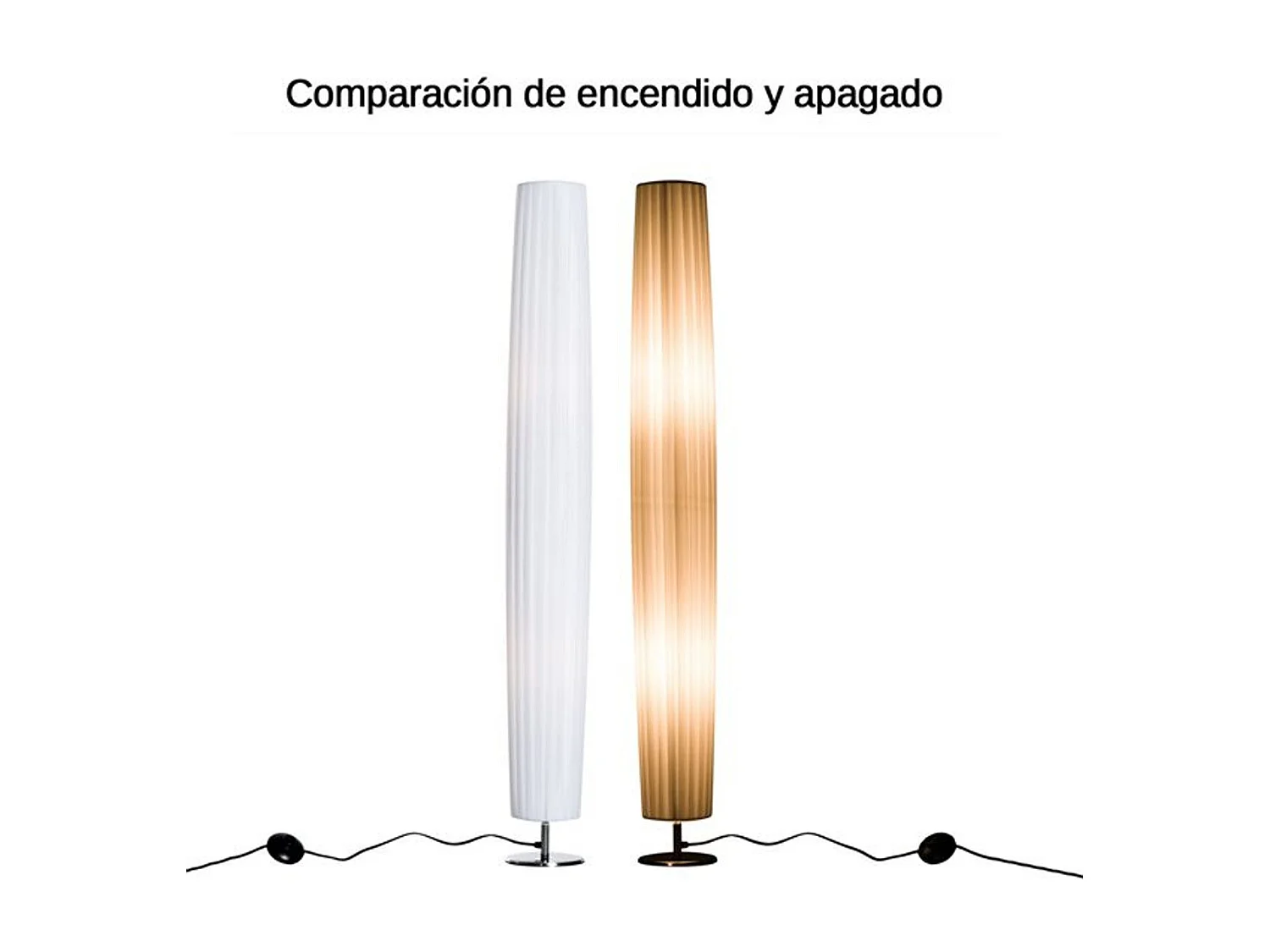 Lámpara de pie blanco 15x15x120cm HOMCOM