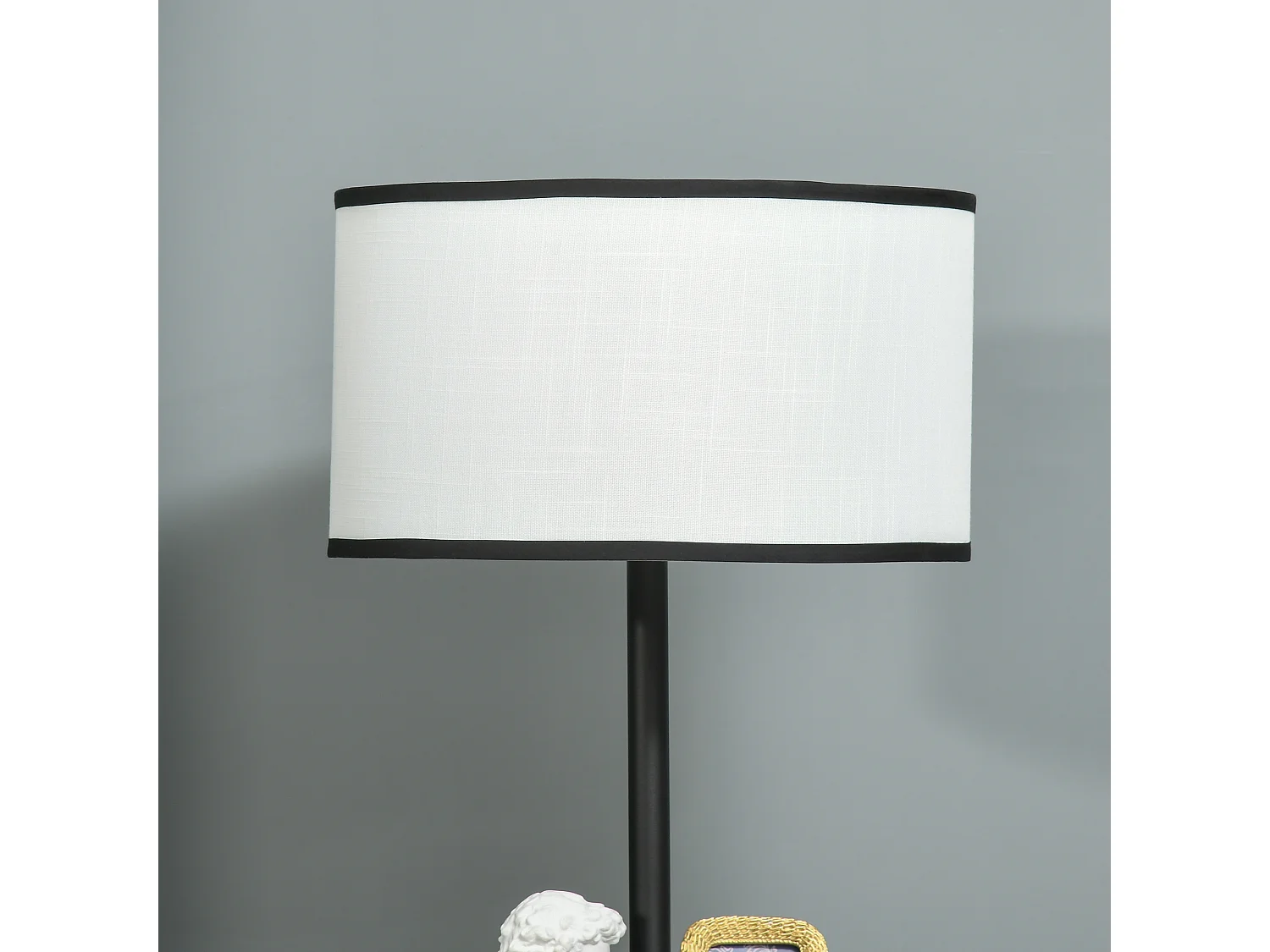 Lámpara de pie blanco y negro ø40x170 cm HOMCOM