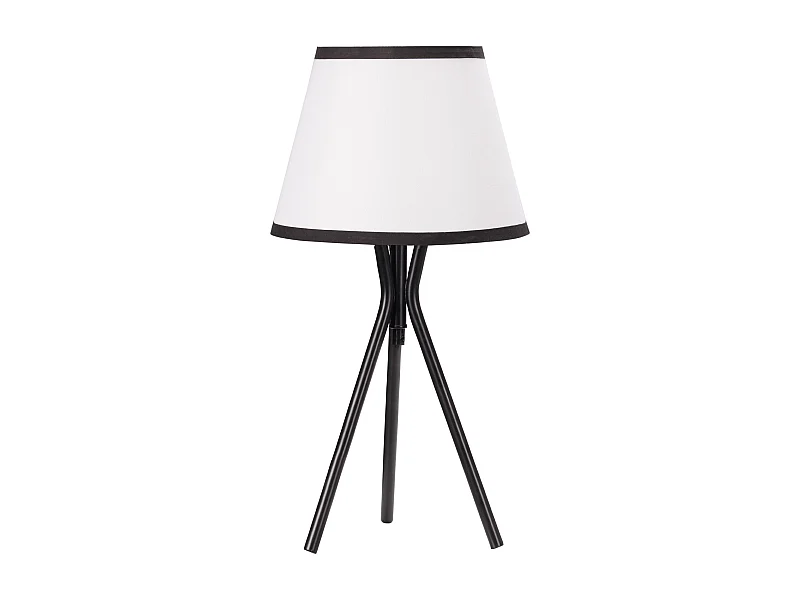 Lámpara de mesa blanco y negro 25x25x50 cm HOMCOM