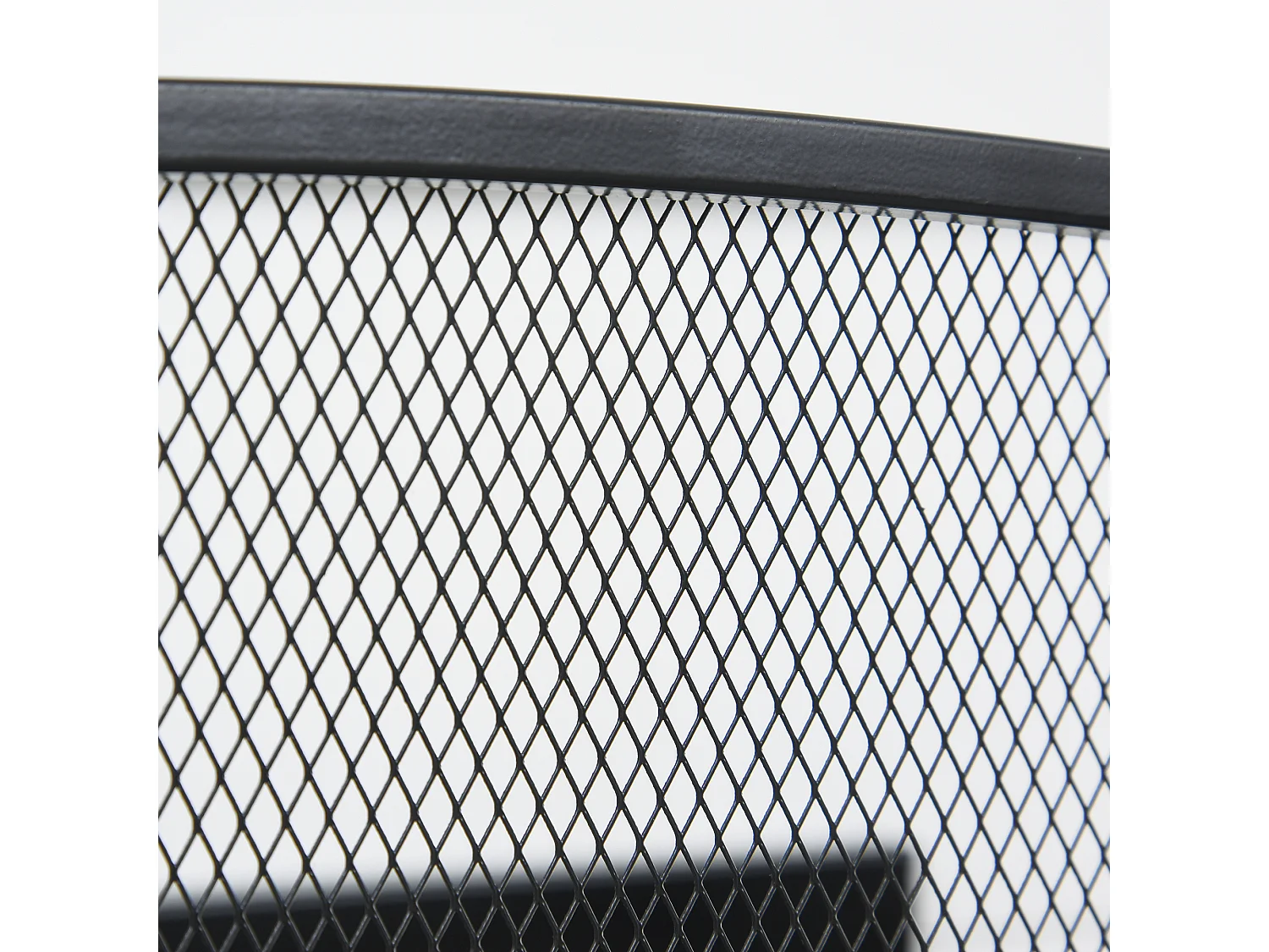 Pantalla de chimenea negro 132.5x76.5 cm HOMCOM