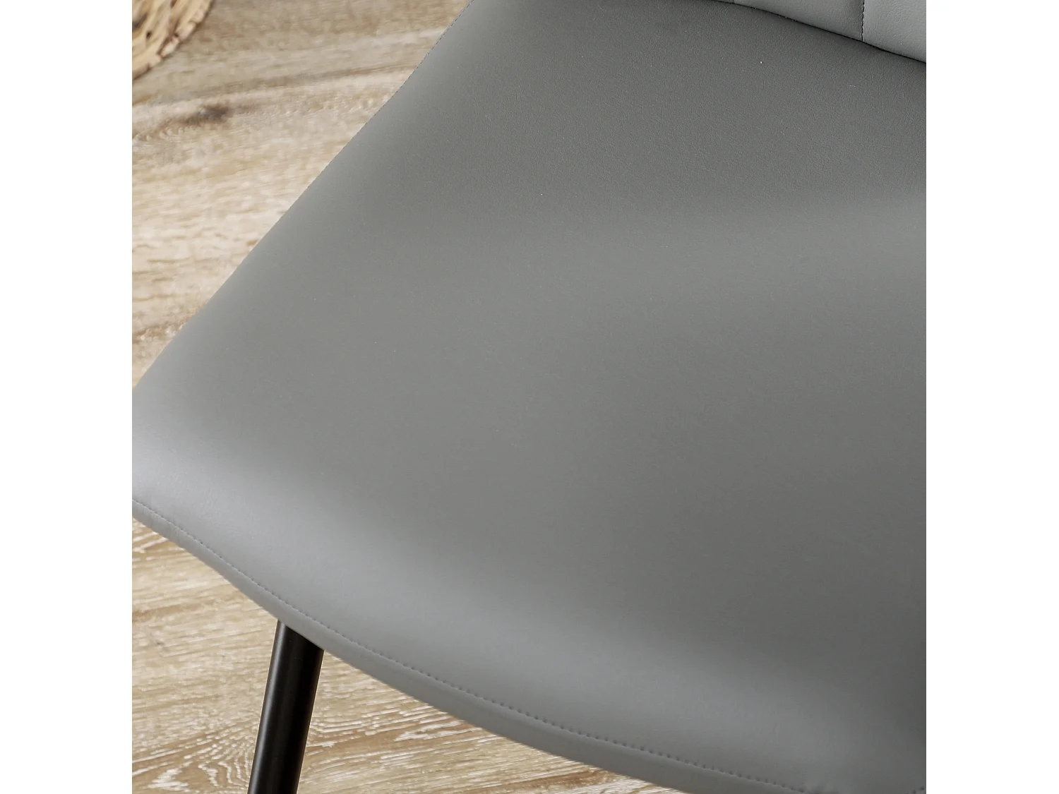 Sillas de comedor gris 43x62x88 cm HOMCOM