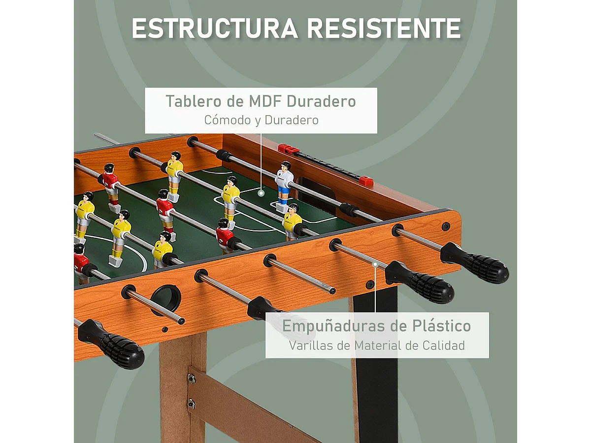 Mesa de futbolín multi-colored 84,5x40x61,2 cm HOMCOM