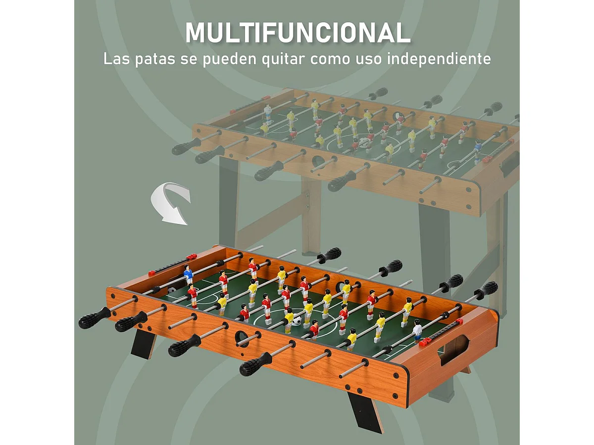 Mesa de futbolín multi-colored 84,5x40x61,2 cm HOMCOM
