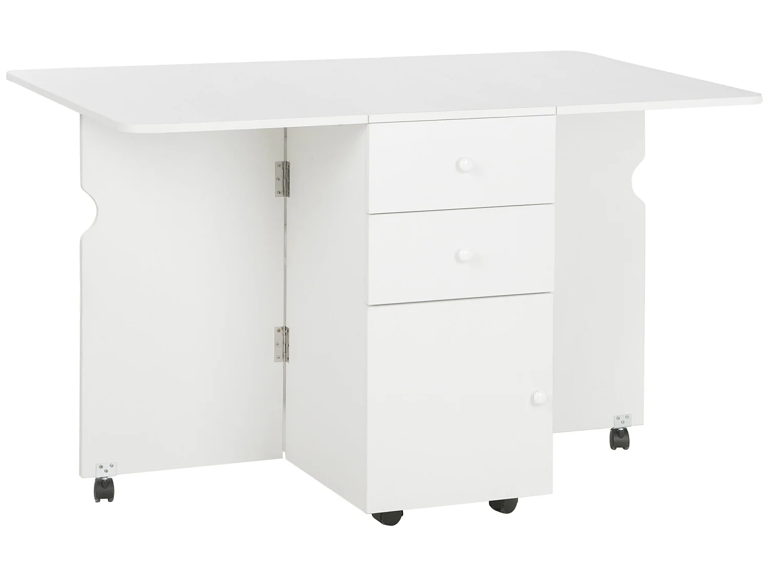 Mesa plegable cocina blanco 120x80x75 cm HOMCOM